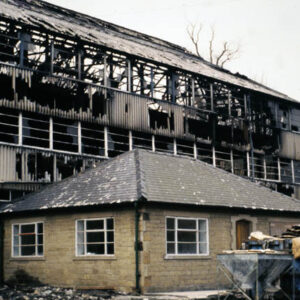 Fire at Holme End, Mytholmroyd