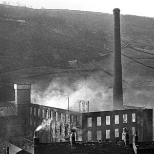 Fire at Calder Mill, Hebden Bridge