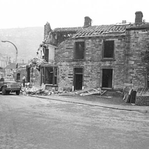 Demolition of The White Horse Hotel, St Georges Square, Hebden Bridge, 1962