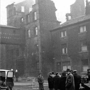 Crossley Mill fire, Hebden Bridge, 15/12/1964