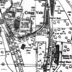 Map of Part of Cragg Vale