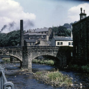 Hebden Bridge. The old bridge. 31st July 1959