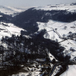 Looking Down on Midgehole and the Crimsworth Valley, 21st Feb 1960