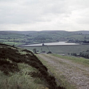 Lower Laithe Reservoir. Stanbury. Looking to Wuthering Heights. 29th May 1960