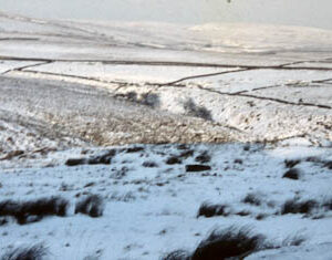 Looking from Gorple to Walshaw Dean. 12th Jan 1959