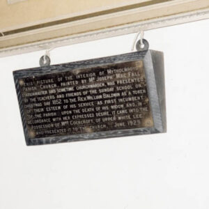 Plaque in St Michael's, Mytholmroyd