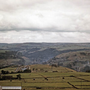 Hebden Bridge from near Chiserley.