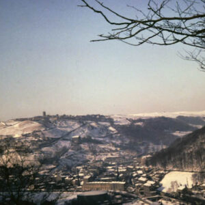 Heptonstall hillside in the Snow.