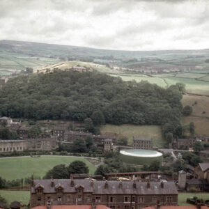 Hebden Bridge from above Fairfield