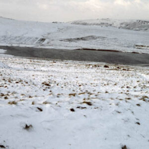 Looking across Gorple Bottom Reservoir to Walshaw Dean, 28th Aug 1959