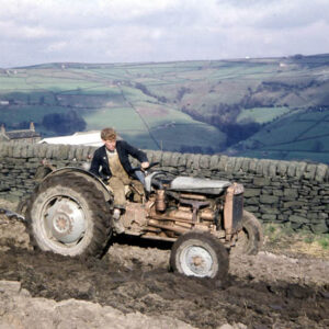 Ploughing at Gate House Farm, Midgley