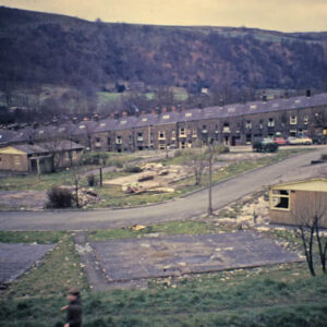 Demolition of prefabs ( now Ferney Lee Care home), Todmorden