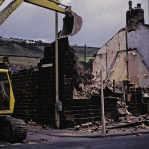 Demolition of Phoenix St to make way for wider road to Carr House estate