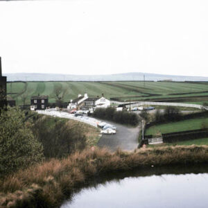 Top Brink Inn ( formerly The Dog and Partridge ) Lee Dam in foreground